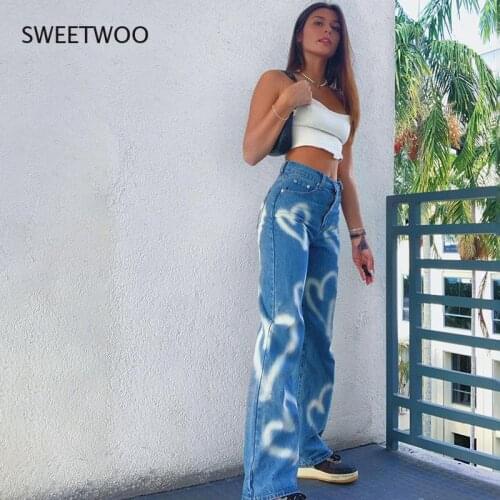 Женские прямые джинсы SWEETWOO China At AliExpress