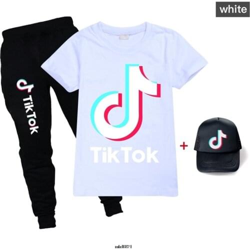 Tik Tok Spring Baby Boys Clothes Baby Girls T-shirt +Pants+Hat Children Clothing 3Pcs Toddler Outfits Set 2-16Y