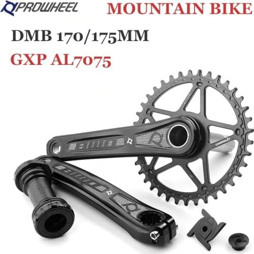PROWHEEL Mountain Bike Crankset 170/175mm Crank GXP Narrow Wide Sprockets 32T 34T 36T 38T with Bottom Bracket BB MTB Crank set