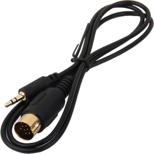 1 Pcs Car Stereo Connector Radio CD Changer Port To 3.5mm Male Aux Cable For Kenwood Head Unit 13Pin Disc Interface
