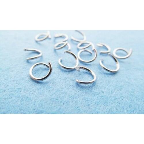 1000pcs 8mmx0.9mm Silver tone/Antique Bronze Jump Ring Split Ring Fastener Clasp Ends Connector Charm/Finding,DIY Accessory