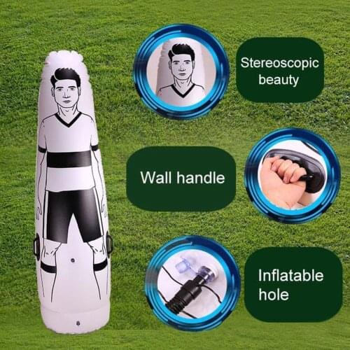 175cm Inflatable Football Dummy Soccer Mannequin Free Kick Outdoor Up Wall Child Supplies Blow Tumbler Adult Training Defen E9D2
