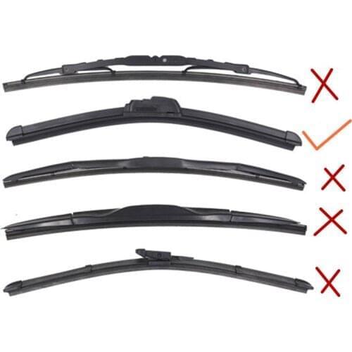 2PCS Car Windscreen wipers blade Insert Rubber strip Refill for Audi A4 B5 B6 B8 A6 C5 C6 A3 A5 Q3 Q5 Q7 BMW E46 E39 E90 E36 E60