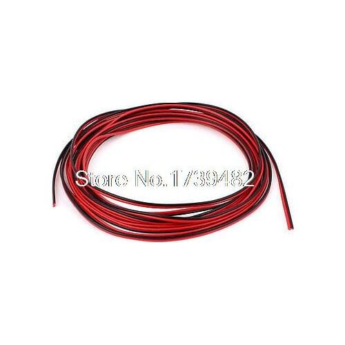 5M 20AWG 0.5mm2 Red Black Dual Core Electric Cable Wire for Car Auto Speaker