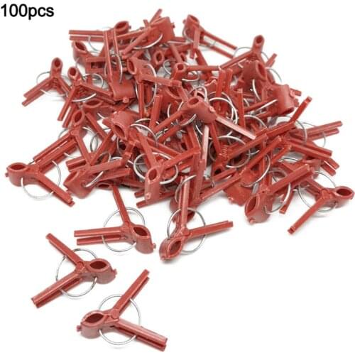 50pcs Garden Vegetable Flower Tomato Vine Bushes Plants Durable Plastic Grafting Clips 40P