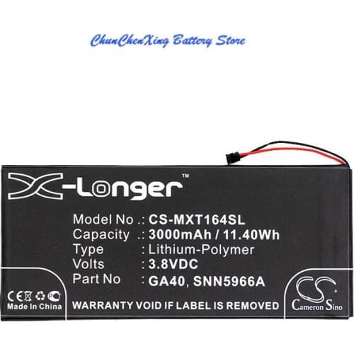 Cameron Sino High Quality 3000mAh Battery GA40, SNN5966A for Motorola Moto G4 Plus, Moto G4 Plus TD-LTE, XT1643, XT1644