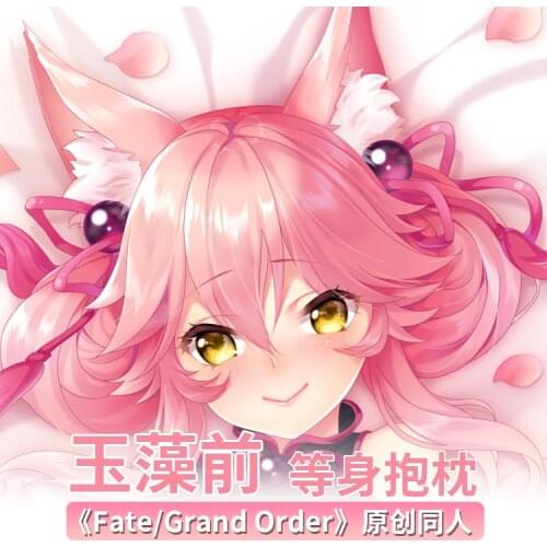 Anime Fate/Grand Order Tamamo no Mae Cosplay Hugging Body Dakimakura Pillow Case Otaku Long Cushion Cover Decor Gift