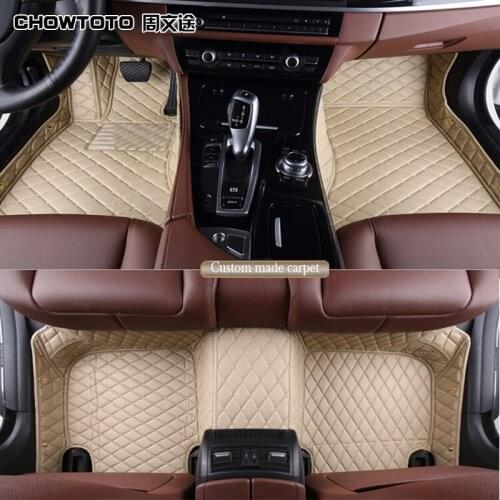 CHOWTOTO AA Custom Special Floor Mats For Cadillac CTS 4 Doors Durable Waterproof Carpets For CTS 4doors Model
