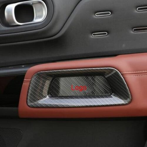 For CITROEN C5 Aircross 2018-2019 2/4PCS ABS Cover sticker Trim Car Styling Interior Door Armrest leakproof Cover sticker