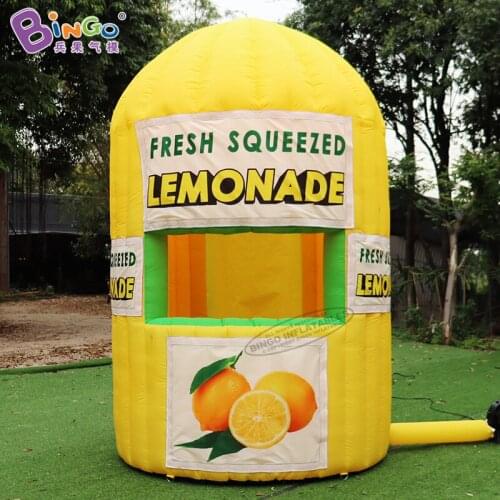 Custom Built 2X2X3 Meters Event Supplies Inflatable Lemon Bar Counter for Decoration Toy Tents BG-T0343