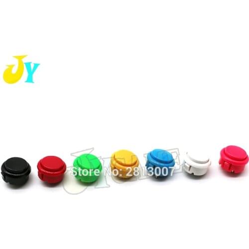 100 PCS SANWA type 30mm Push Buttons Arcade Round Push Button with switch for JAMMA MAME, Raspberry pi, Arcade Console