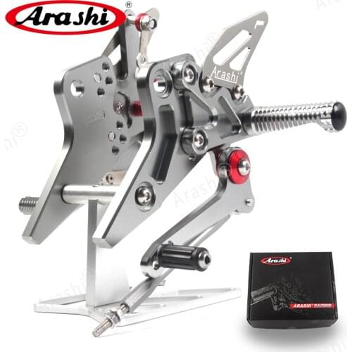 Arashi 1Set Motorbike Footrest For KAWASAKI Z800 ZR800 ABS 2013-2016 CNC Adjustable Rearsets Foot Pegs Z 800 2013 2014 2015 2016