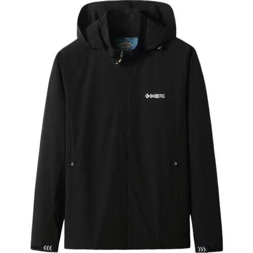 Plus size 8XL Quick-drying Jackets Men windbreaker Casual Spring Autumn Lightweight Jacket New Arrival Hooded Zipper up Outwear