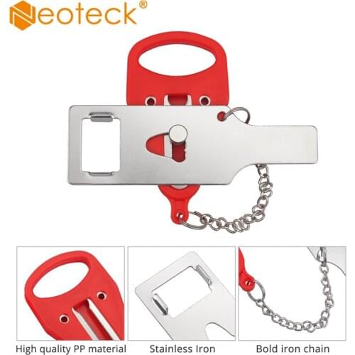 Neoteck stainless iron Portable door lock Hotel Door Lock Locks Self-Defense Door Stop Travel Travel Accommodation Door Stopper