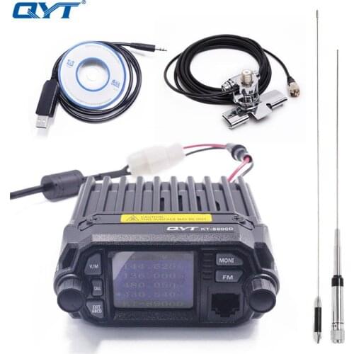 QYT KT-8900D English Version professional 2 way radio Dual band Mini Car radio 25 Watts Quad Display Walkie talkie KT8900D