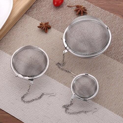 Stainless Steel Seasoning Ball Make Tea Seasoning Brine Bag Bouquet Garni Isolation Filter Screen For Stewed Meat And Soup