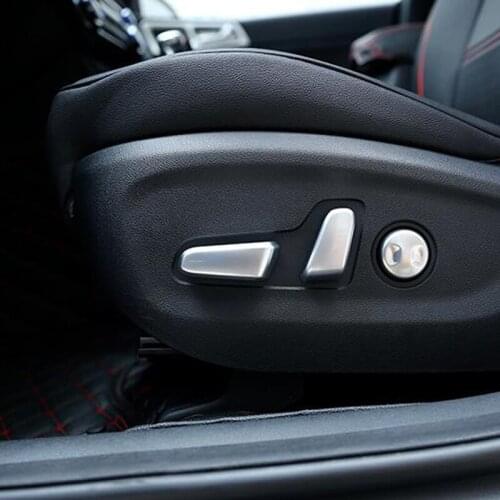 Car Styling Interior Accessories Seat Adjustment Button Switch Changer Decoration Cover For Kia Sportage 2016 2017 ABS Matte