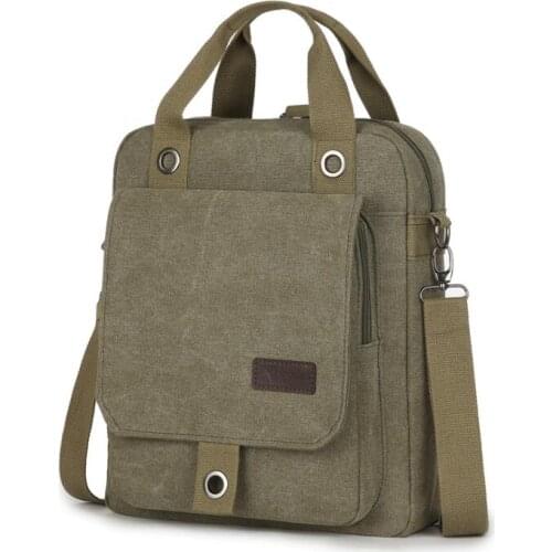 Bagail Retro Men Casual Canvas Crossbody Bag Male Laptop bag male Shoulder Bags