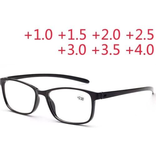 Men Super-light TR-90 Resin Lens Reading Glasses Men Women Presbyopic Eyeglass Spectacles gafas de lectura oculos de grau