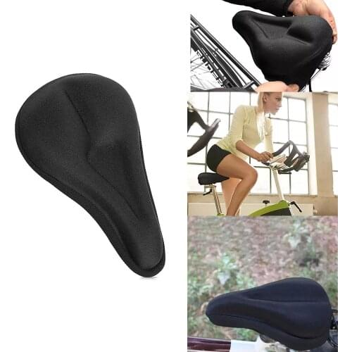 Super soft bicycle silicone cushion seat cover MTB mountain bike riding thickening super comfortable super soft silicone 3D gel