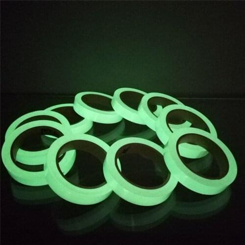 3M *12mm Luminous Fluorescent Night Self-adhesive Glow In The Dark Sticker Tape Safety Security Home Decoration Warning Tape