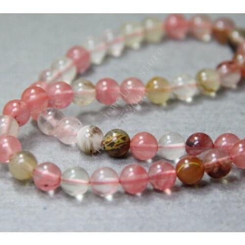 T8663 New 8mm multicolor watermelon tourmaline beads round beads,fashion style fit DIY jewelry making wholesale