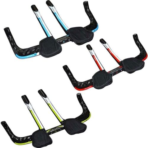 Ultra light high strength carbon fiber bicycle handlebar rest TT bicycle handlebar aviation carbon 3K lines 340mm