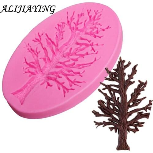 1Pcs DIY Christmas Tree Cake Silicone Molds Branches Cupcake Fondant Cake Decorating Mold Chocolate Candy DIY Tools D0956