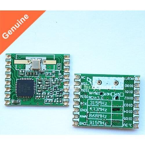 100 PCS RFM69W 433MHZ RFM69 FSK transceiver module 13dBm Frequency 433MHZ