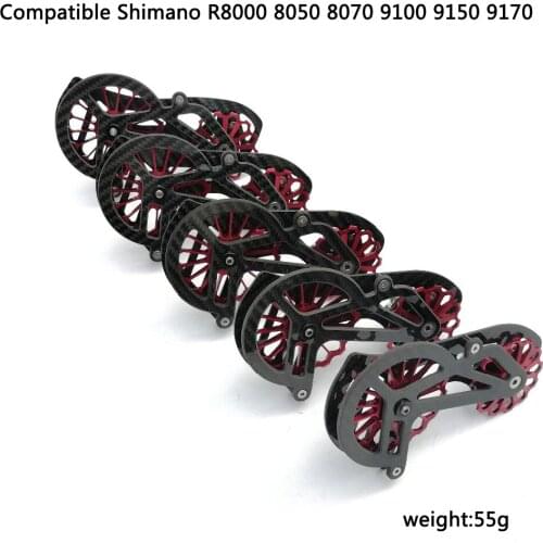 17T Bike Carbon ceramic speed Rear Derailleur Pulley OSPW For shimano R9100 R8000 8050 8070 9150 9170 serie coated