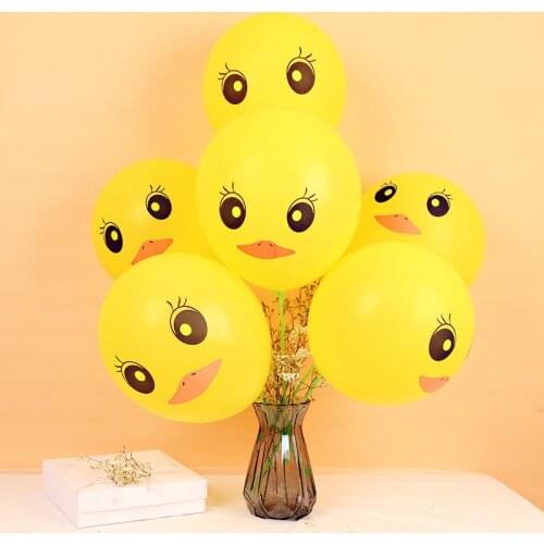 24pcs large thickened children cartoon balloon duckling birthday party kindergarten stage layout