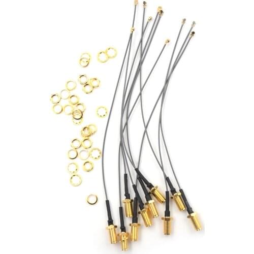 5pcs 17cm Extension Cord UFL to RP SMA Connector Antenna WiFi Pigtail Cable IPX to RP-SMA Jack Male SMA to IPX 1.13