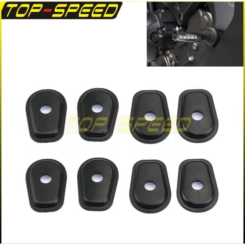 Front Rear Turn Signal Indicator Spacer Adapter Refill Plate for Kawasaki Z250 Z300 Z750 Z800 Z1000 Z1000SX Z750S SL 2005-2018