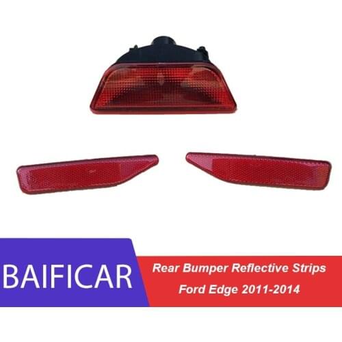 Baificar Brand New High Quality Rear Bumper Reflective Strips Fake Lamp Light For Ford Edge 2011 2012 2013 2014
