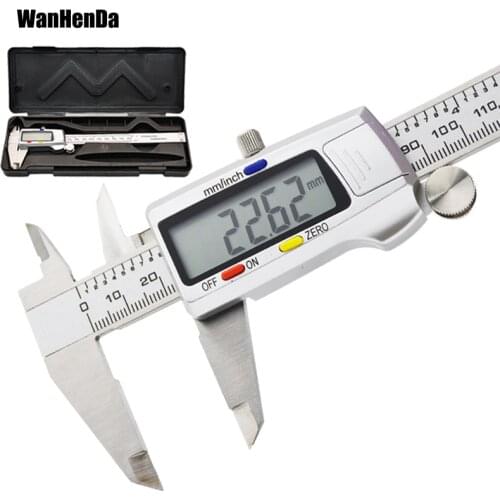 Stainless Steel Digital Caliper 6 "150mm Messschieber paquimetro measuring instrument Vernier Calipers Measuring Tool micrometer
