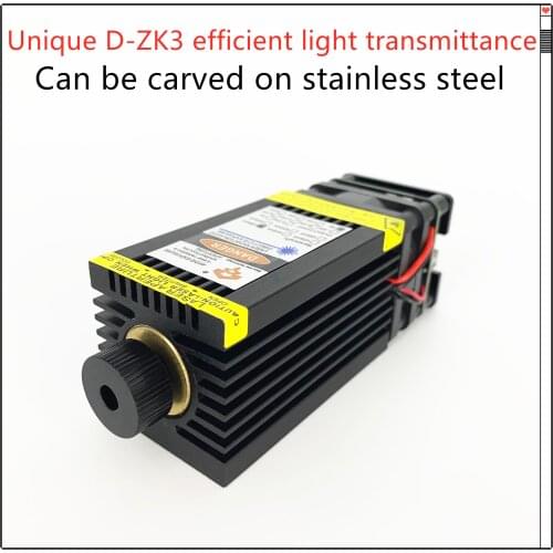 For laser CNC engraving machine Laser head 7W 33mm blue laser module 7W 40mm can cut 3mm balsa wood with PWM/TTL free shipping