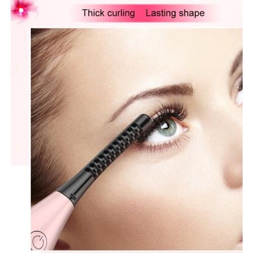 Electric Eyelash Curler Heated Eyelash Curler Mini USB Eye Lash Curling Clip Quick Heating Natural Long-lasting DL