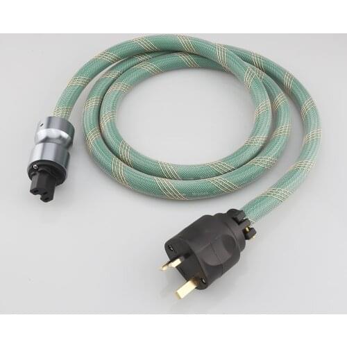HI-End 2328 Copper Silver Mixed Power Wire Mains UK 13A AC Power Cable IEC Female HIFI AC Power Cable