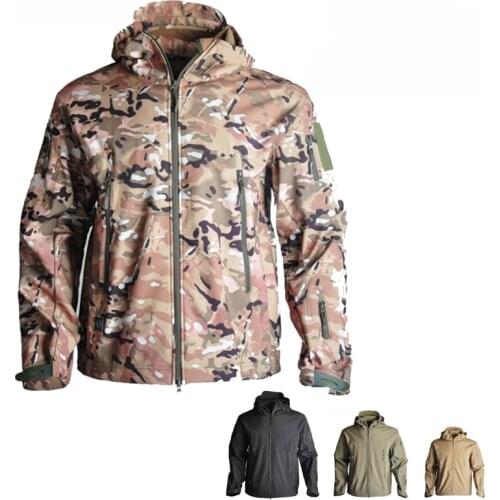 TAD Sharkskin Softshell Jacket Waterproof Sport Coat Outdoor Camouflage Hunting Clothes Men Hiking Camping Windbreaker
