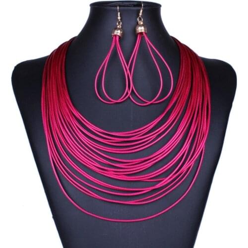 Statement Necklace 2015 New women Fashion Female Chain collar long big multilayer channel Necklaces & Pendant Jewelry Bijoux