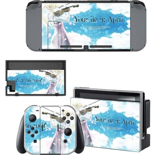 Your Lie In April Nintendo Switch Skin Sticker NintendoSwitch stickers skins for Nintend Switch Console and Joy-Con Controller