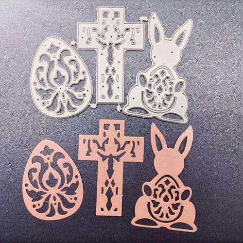 New Metal Cutting Dies Scrapbooking Easter Rabbit DIY Album Paper Card Craft Embossing Stencil 110*84mm