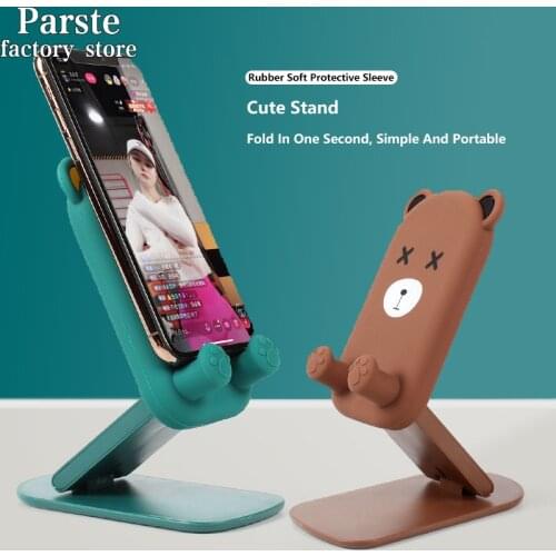 New Anime Cartoon Desk Mobile Phone Holder Stand For Xiaomi Adjustable Desktop Tablet Holder Universal Table Cell Phone Stand