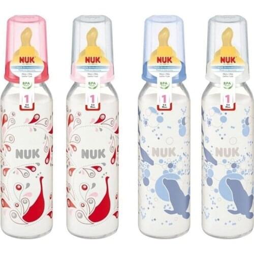 Nuk Baby Care Baby Drip Cup Baby Bottle Leak-proof Safe Newborn Baby Feeding Bottle Rubber 0- 6 Months