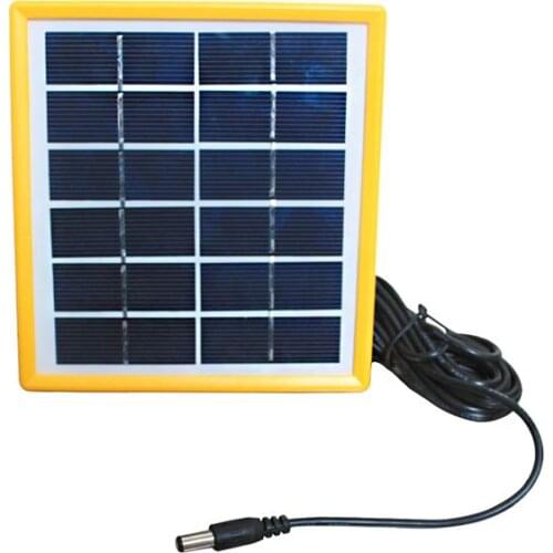 SINGLE SOLAR PANEL SINGLE 6 VOLT 2 WATT 140*130*17MM 2.5 METERS WIRED