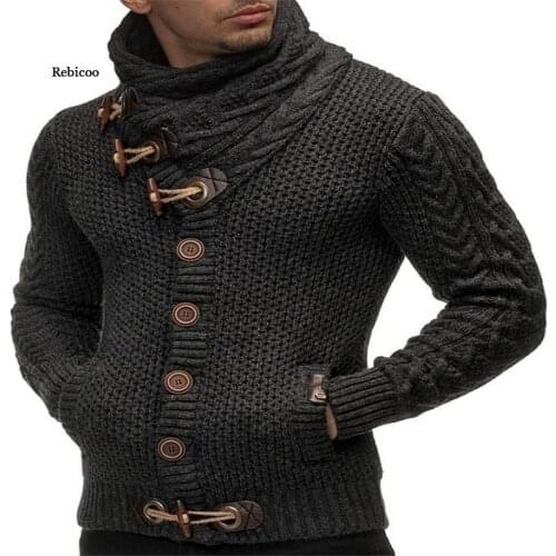 Plus Size Men Sweaters Streetwear Clothes Turtleneck Sweater Men Long Sleeve Knitted Pullovers Autumn Winter Soft Warm Basic