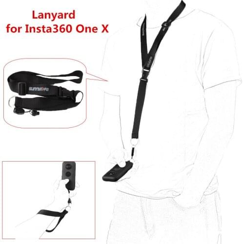 Neck Strap Hand Shoulder Strap Safe Seure Shooting Line Sling Lanyard Length Adjustable for Insta360 One X Panorama Camera