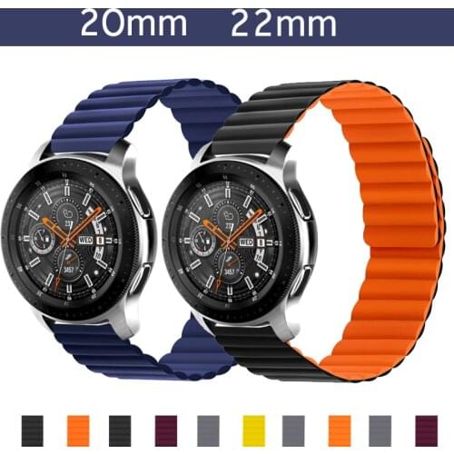20mm 22mm Silicone Band for Galaxy Watch 46mm 42mm Sports Strap for Samsung Gear S3 Frontier/Classic active 2 Huawei Watch 2