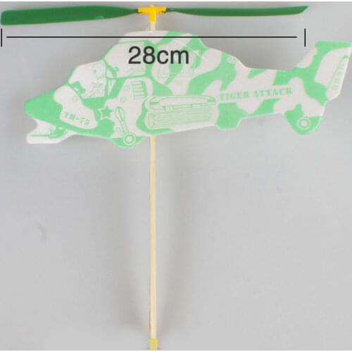 Power straight machine rubber machin Helicopter Elasticity Power Straight Machine Rubber Band Model Airplane Assembly Model