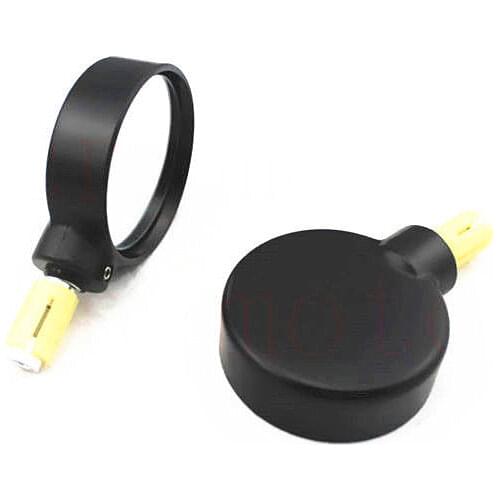 Motorcycle 7/8" 22mm Convex Bar End Mirrors Cruiser Cafe Racer Old School Custom